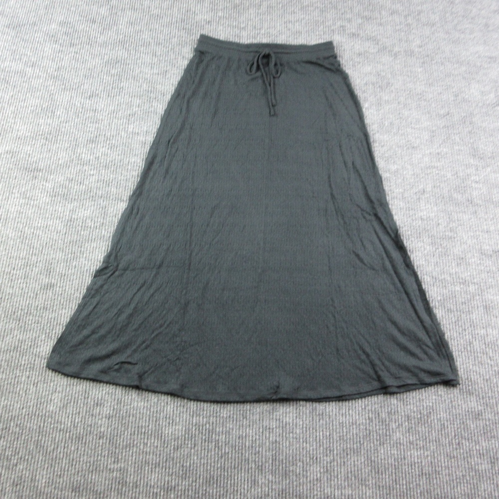 Z SUPPLY Skirt Womens M Black Lilly Maxi Jersey Drawstring Elastic Waist NWT